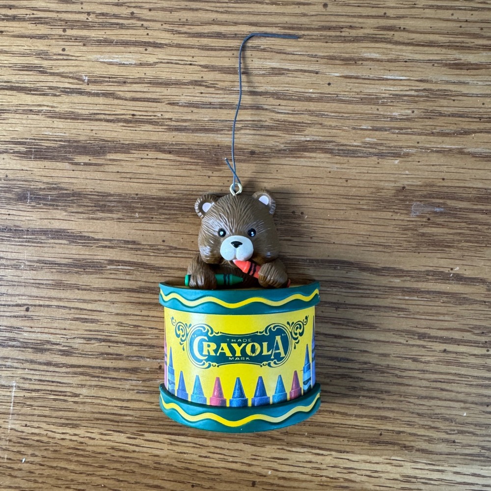 Crayola Bear‎ Ornament Vintage 1992 Hallmark Keepsake Collectible